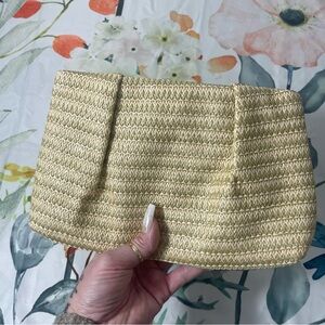 Boho Straw Clutch Purse